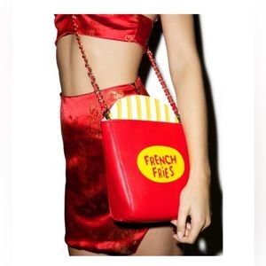 Rare French Fries Chain Clutch Bag Cross-Body